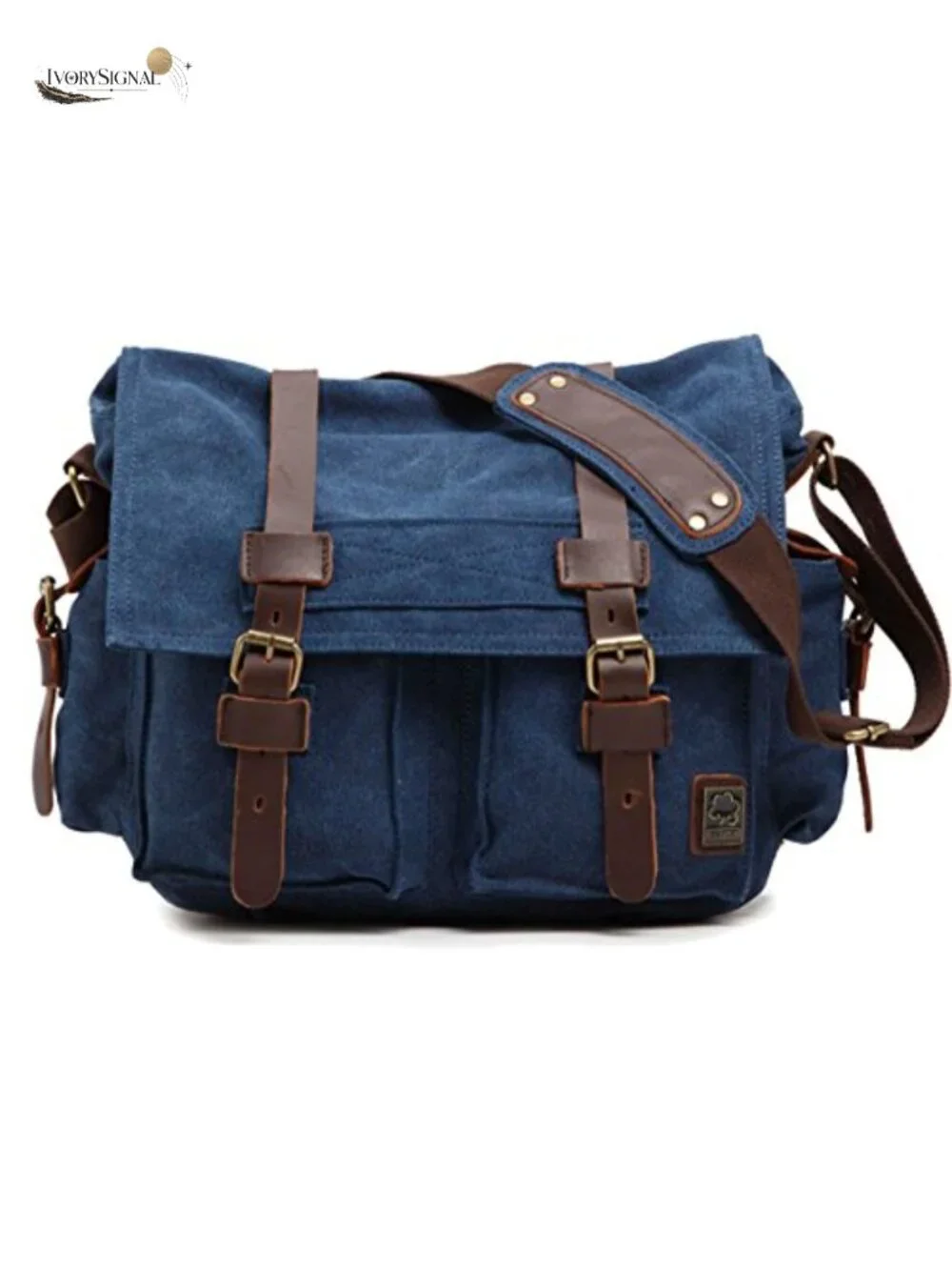 Vintage Military Canvas Leather Messenger Bag 13